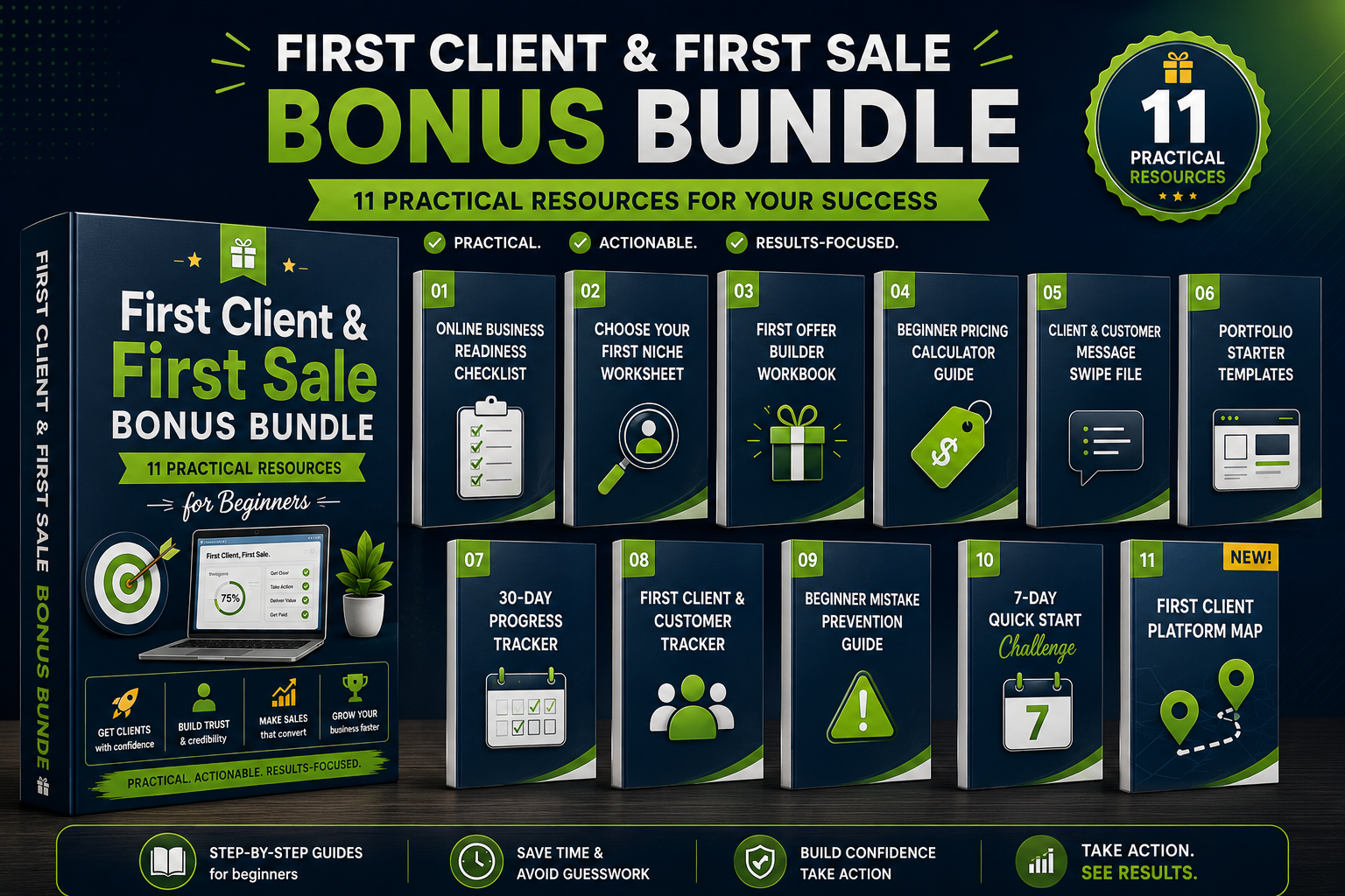 First Client and First Sale bonus bundle preview