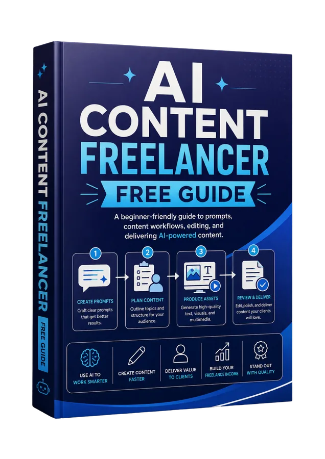 AI Content Freelancer Free Guide for Beginners cover