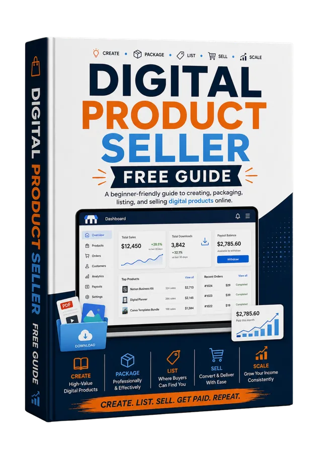 Digital Product Seller Free Guide for Beginners cover