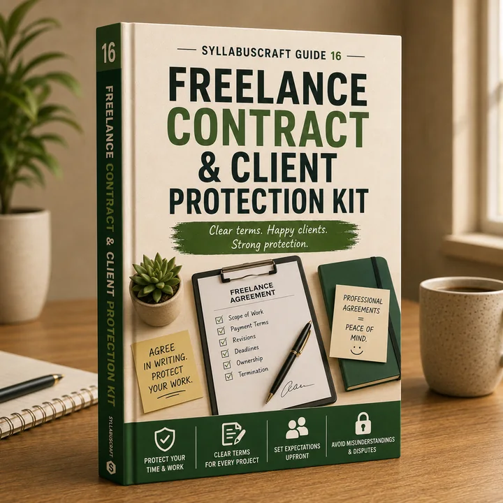 SyllabusCraft Guide 16: Freelance Contract & Client Protection Kit cover